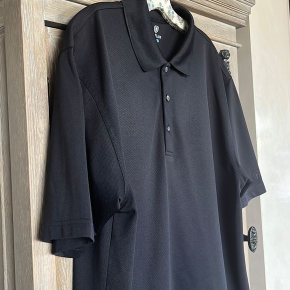Pro Tour Textured Airplay Polo Shirt Black size XL - Picture 9 of 13